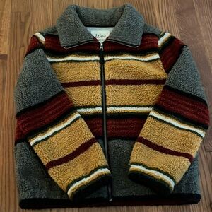 Dylan striped full zip fleece, size S